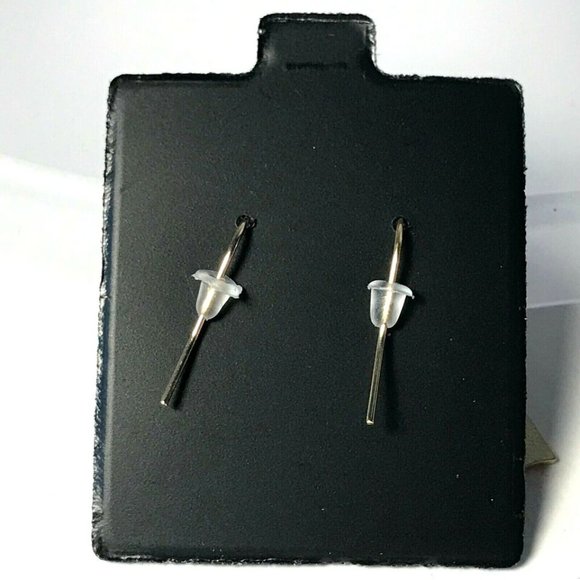 Gold Fall Leaf Earrings Autumn Tree Leaves Thanksgiving Halloween Harvest Plated - Picture 6 of 8